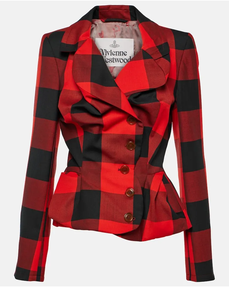 Vivienne Westwood Blazer Drunken Tailored in lana vergine Multicolore