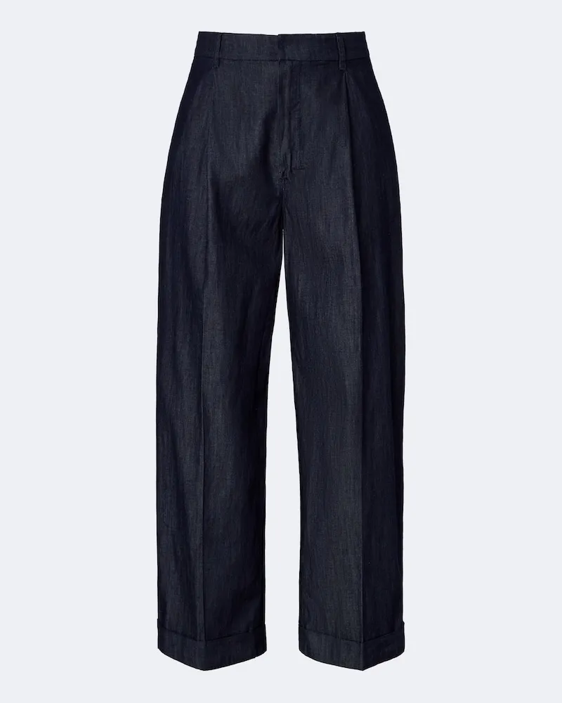 Max Mara Jeans a gamba larga Blu