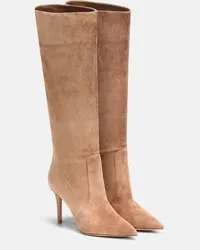 Gianvito Rossi Stivali in suede Beige