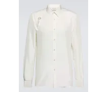 Alexander McQueen Camicia in seta Bianco
