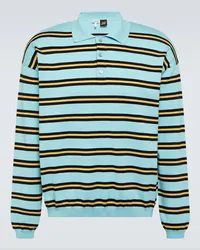 Loewe Paula's Ibiza - Polo in jersey di cotone a righe Blu