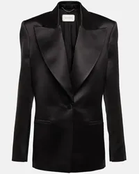 Magda Butrym Blazer in seta e lana Nero