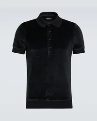 Tom Ford Polo in velour Nero