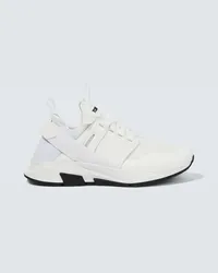 Tom Ford Sneakers Jago in suede e mesh Neutro