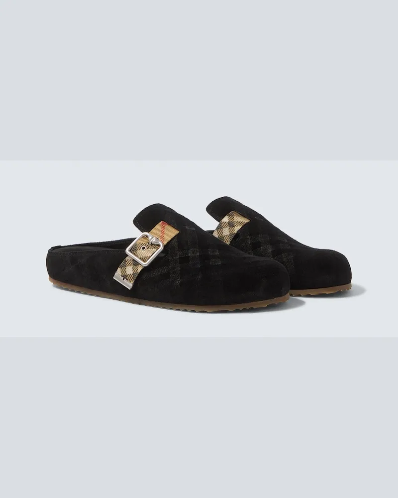 Burberry Mules Urchin in suede Nero