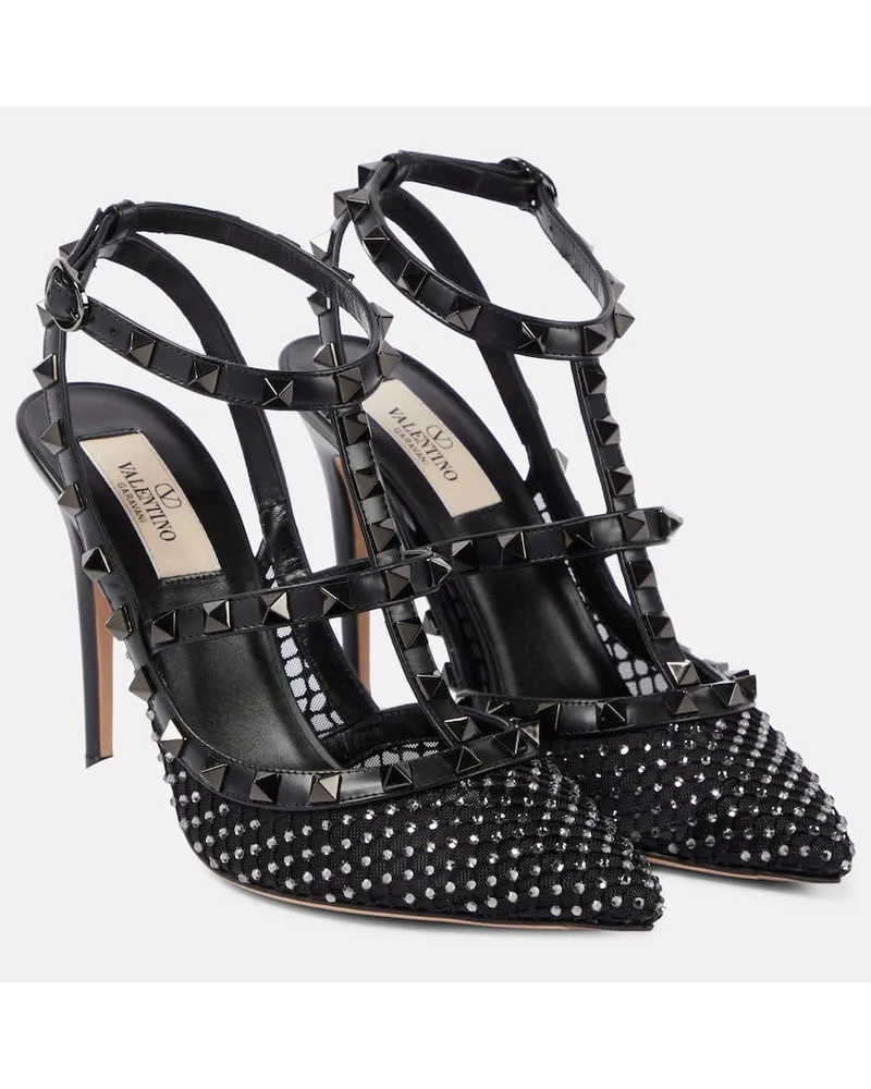 Valentino Garavani Pumps Rockstud 100 in pelle Nero