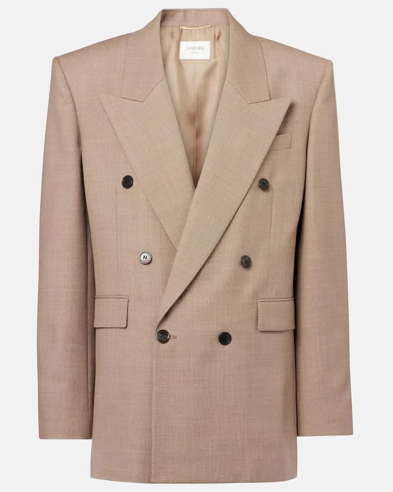 Saint Laurent Blazer in lana Beige