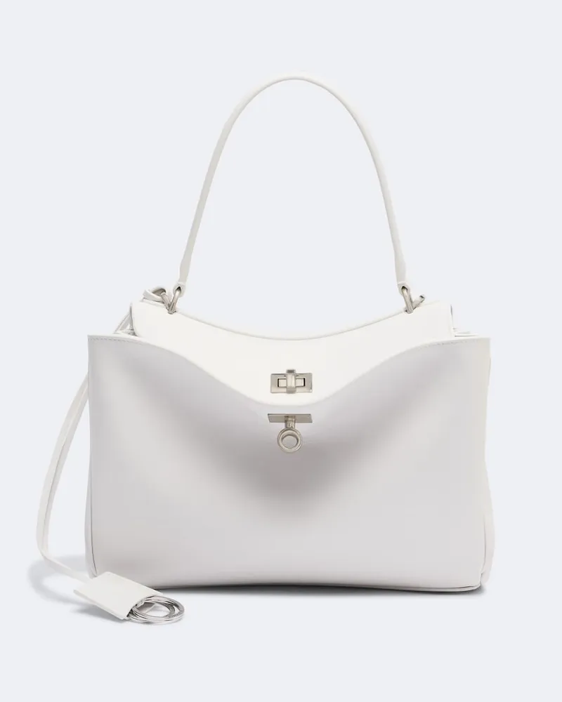 Balenciaga Borsa a spalla Rodeo Medium in pelle Bianco