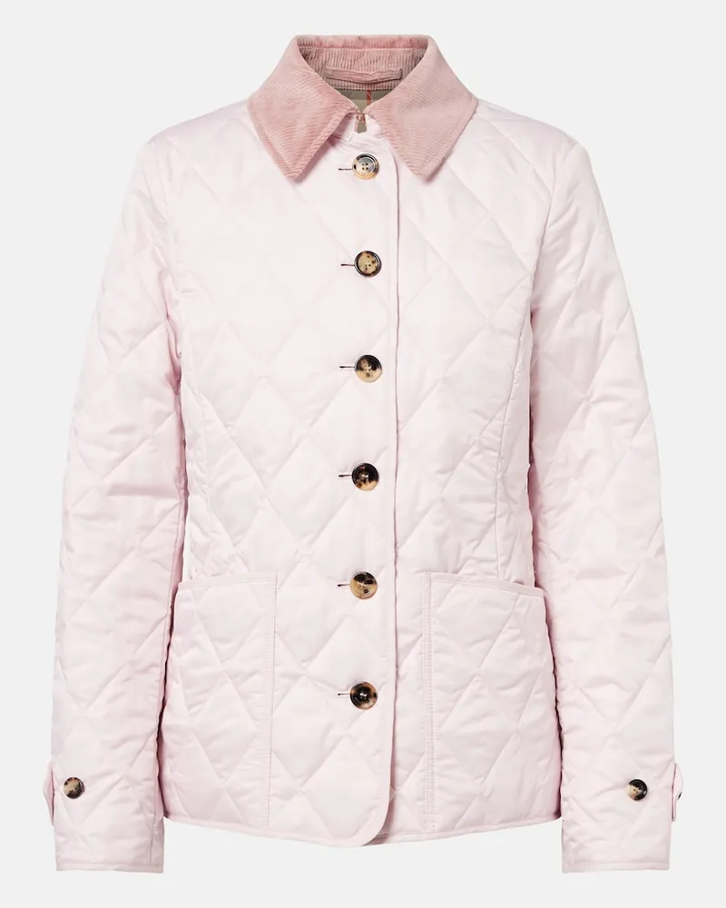 Burberry Giacca trapuntata con velluto a coste Rosa