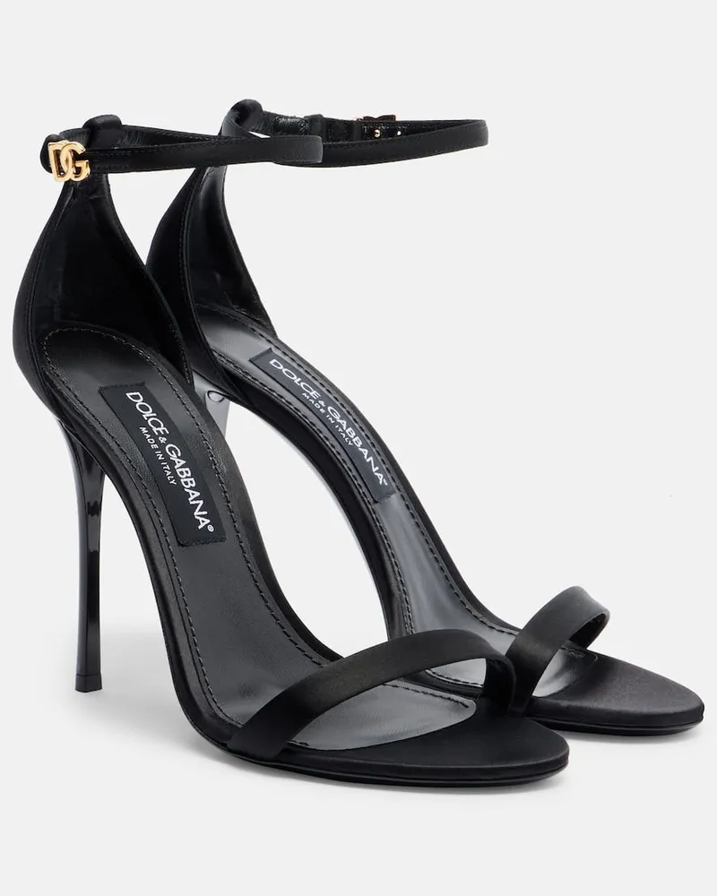 Dolce & Gabbana Sandali in raso Nero