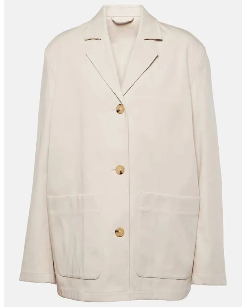 Totême Blazer in cotone Neutro