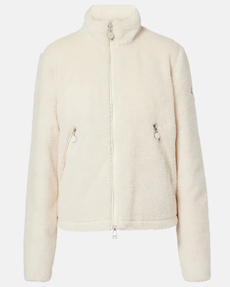 Moncler Piumino Polignac in teddy Bianco