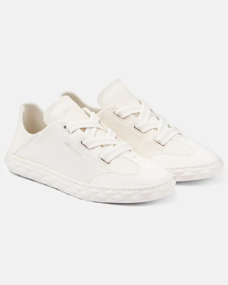 Jimmy Choo Sneakers Diamond Light Flex/F in pelle Bianco