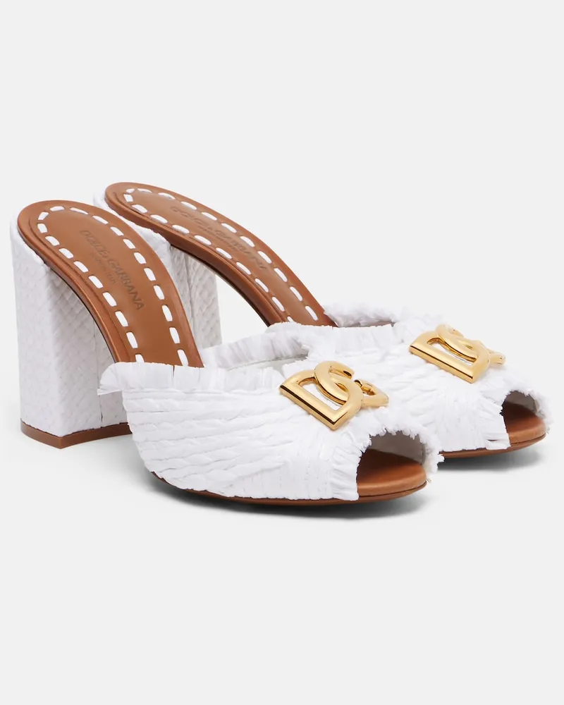 Dolce & Gabbana Mules DG Bianco