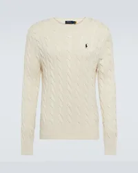 Ralph Lauren Pullover in cotone a trecce Neutro