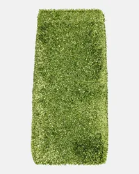 Dries van Noten Gonna midi in lamé Verde