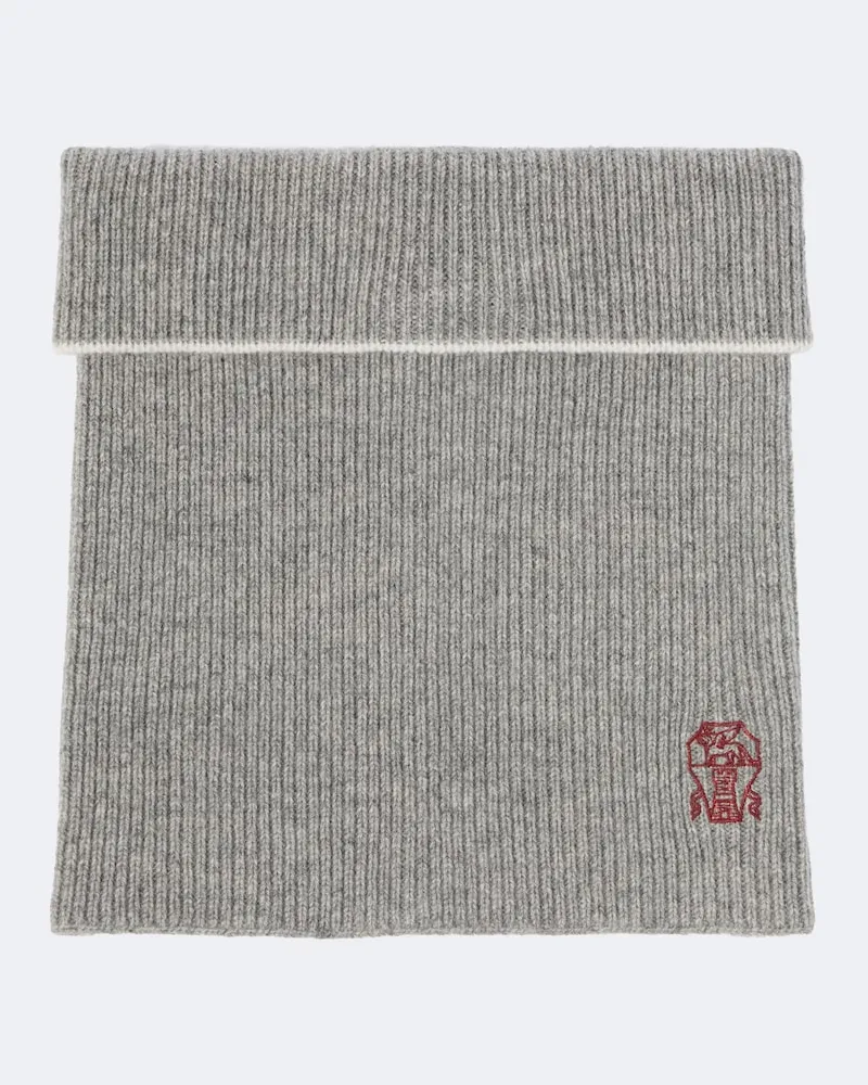 Brunello Cucinelli Sciarpa in cashmere Grigio