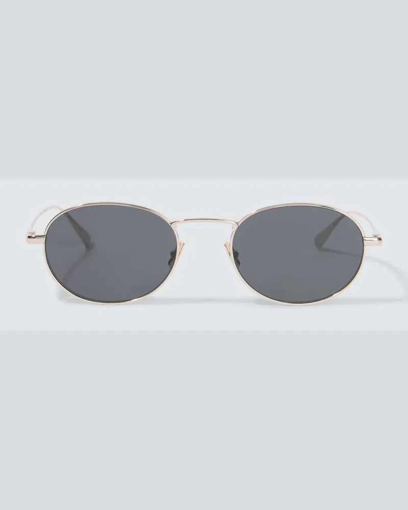 Saint Laurent Occhiali da sole ovali SL 799 Oro