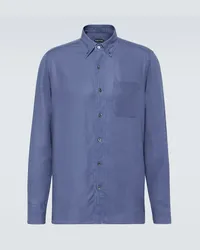 Tom Ford Camicia Leisure Blu