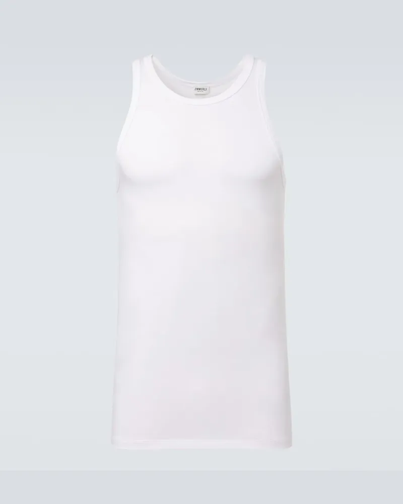 Zimmerli Top in jersey Bianco
