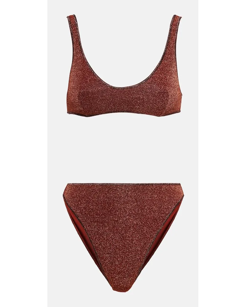 Oséree OsÃ©ree Bikini LumiÃ¨re in lamÃ Marrone
