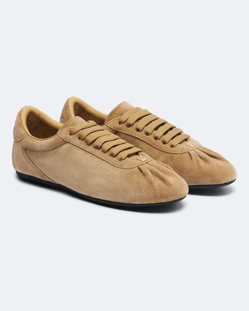 Dolce & Gabbana Sneakers Soft Ballet in suede Beige