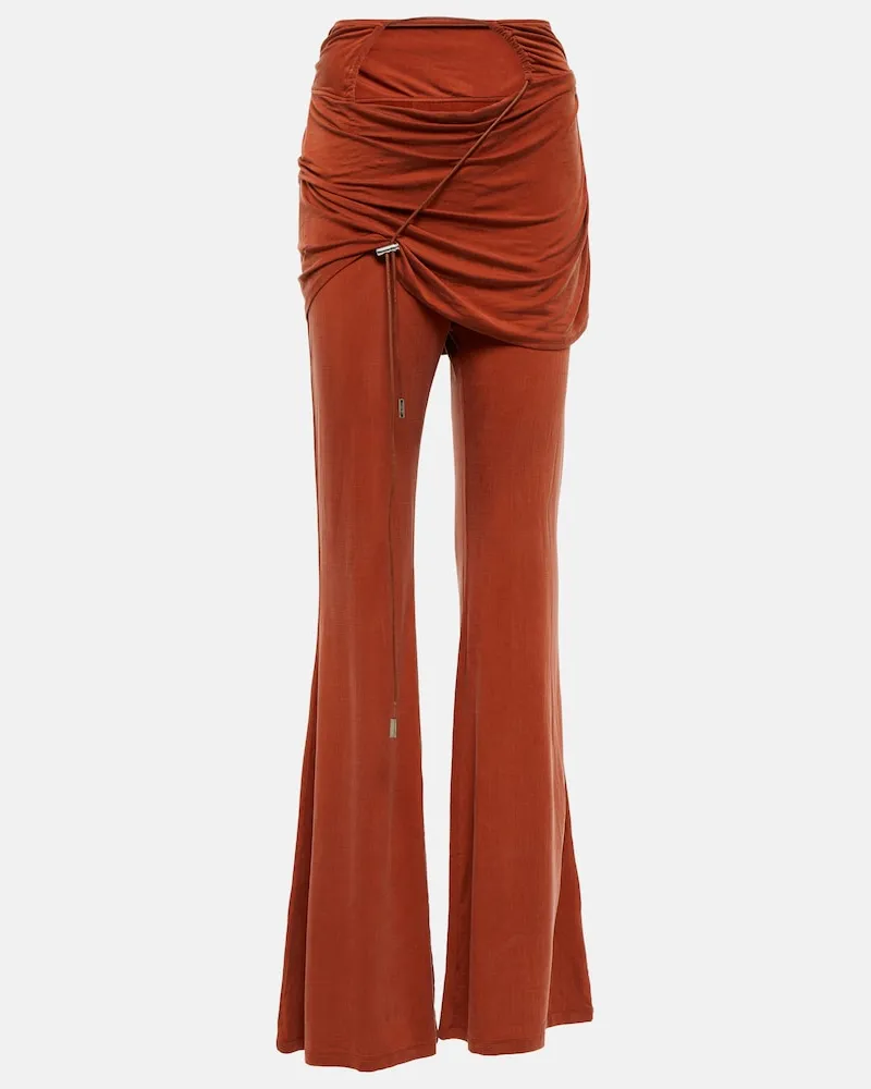 Jacquemus Pantaloni flared Le Pantalon Espelho Rosso