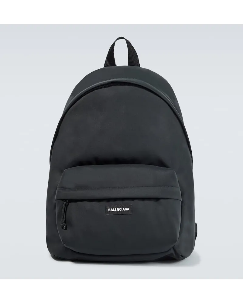 Balenciaga Zaino reversibile Explorer con logo Nero