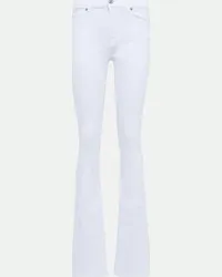 7 for all mankind Jeans slim Bootcut Optic a vita alta Bianco