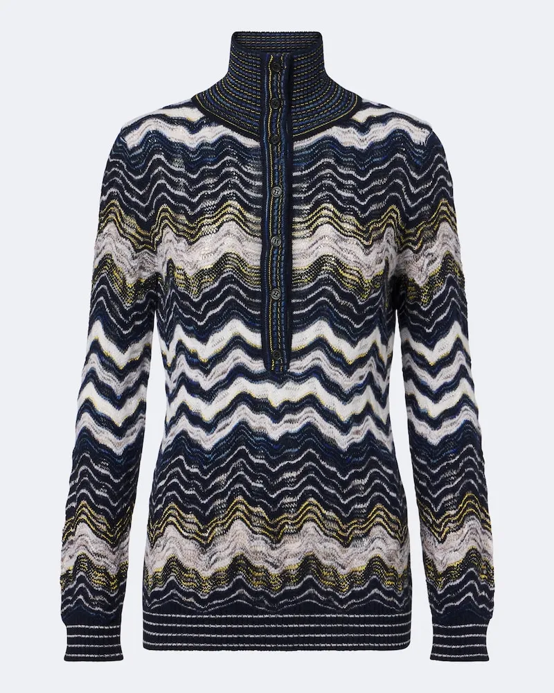 Missoni Pullover in misto lana a zig zag Multicolore