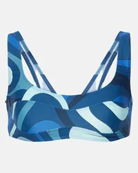 Emilio Pucci Top bikini Marmo Blu