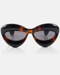 Loewe Occhiali da sole cat-eye Inflated Marrone