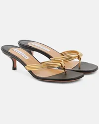 Aquazzura Sandali infradito Essential 50 Metallizzato