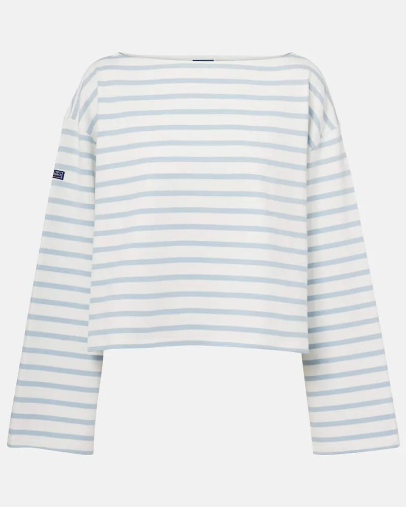 Ralph Lauren T-shirt in jersey di cotone a righe Blu