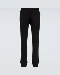 Burberry Pantaloni sportivi Stephan in misto cotone Nero