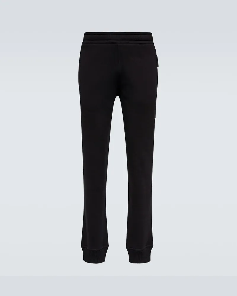 Burberry Pantaloni sportivi Stephan in misto cotone Nero