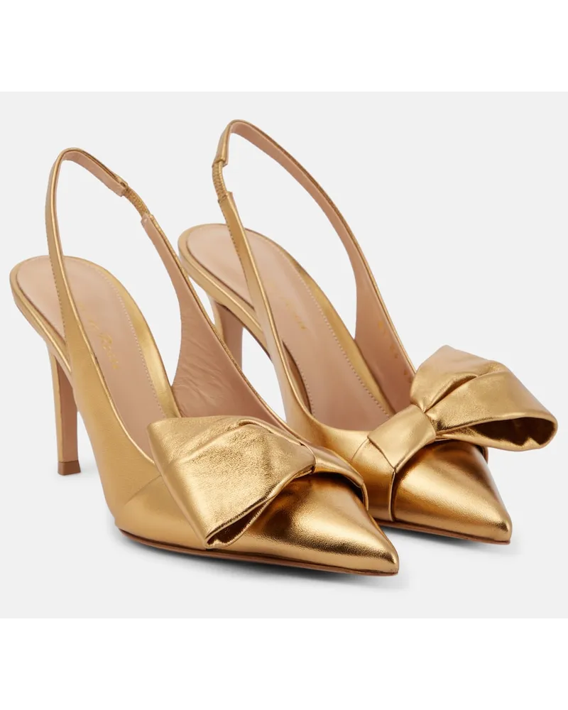 Gianvito Rossi Pumps slingback Safira in pelle Nero