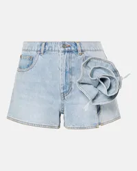 Area Shorts di jeans con applicazioni Blu