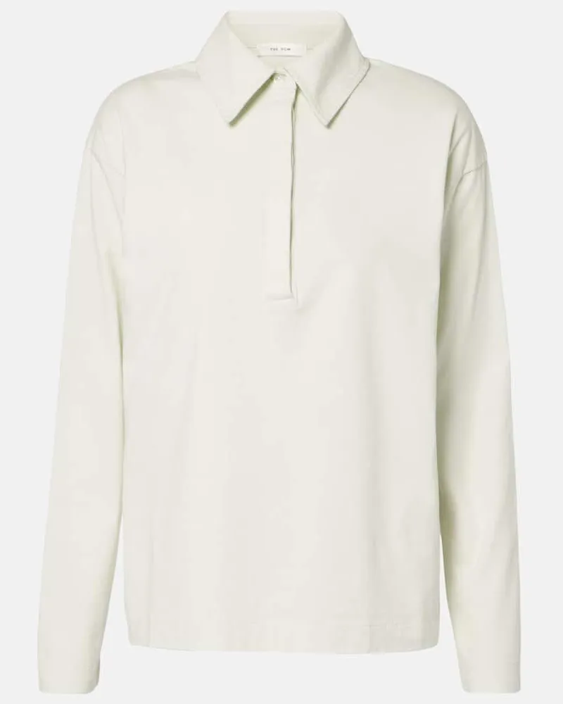 The Row Polo Roddie in jersey di cotone Verde