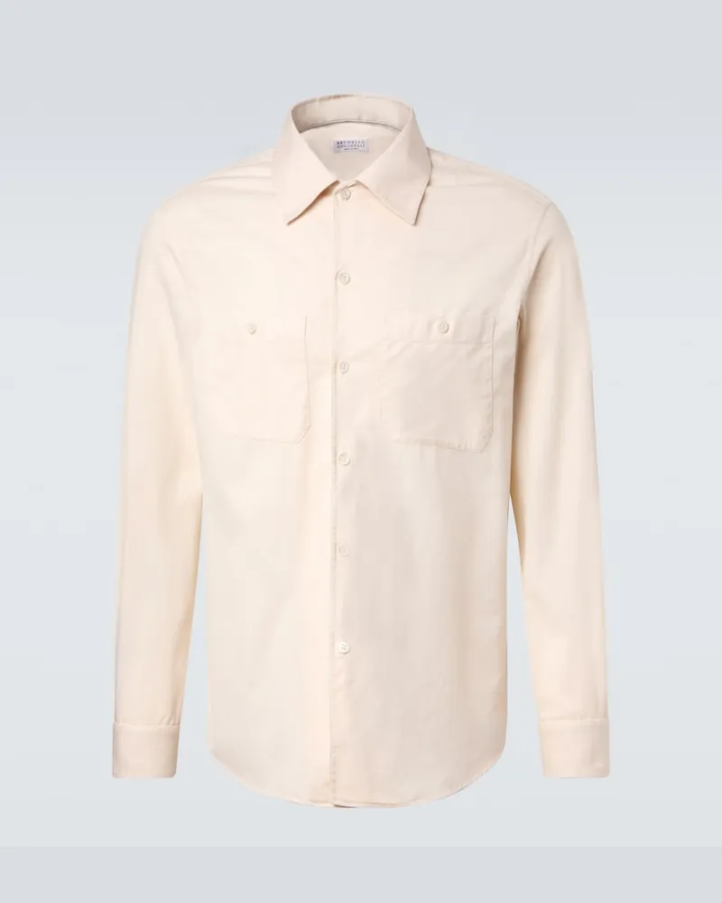 Brunello Cucinelli Camicia in cotone Bianco
