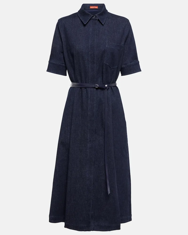 Altuzarra Abito midi Kieran in denim Blu