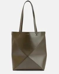 Loewe Borsa Puzzle Fold Medium in pelle Verde