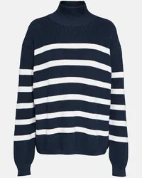 Loro Piana Pullover Niasca in seta e cotone a righe Multicolore