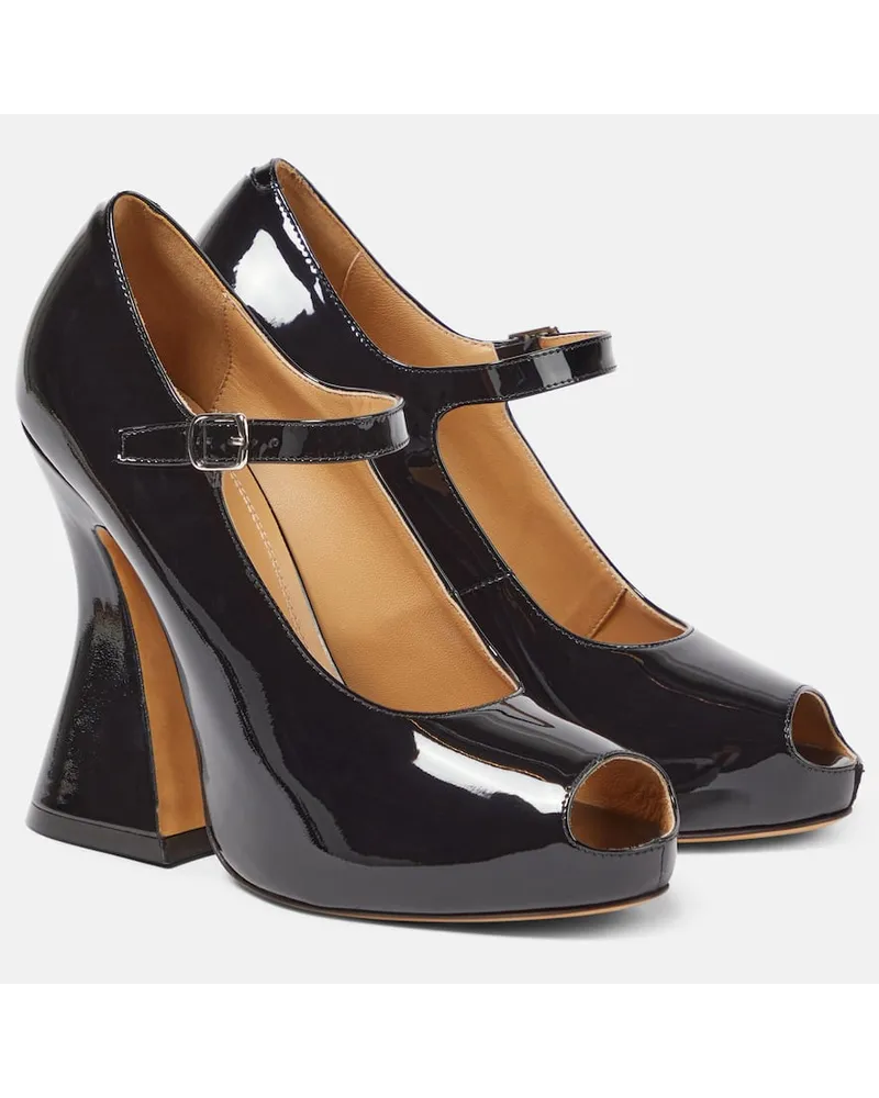 Maison Margiela Pumps Mary Jane in vernice Nero