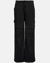 Tom Ford Pantaloni cargo in gabardine Nero