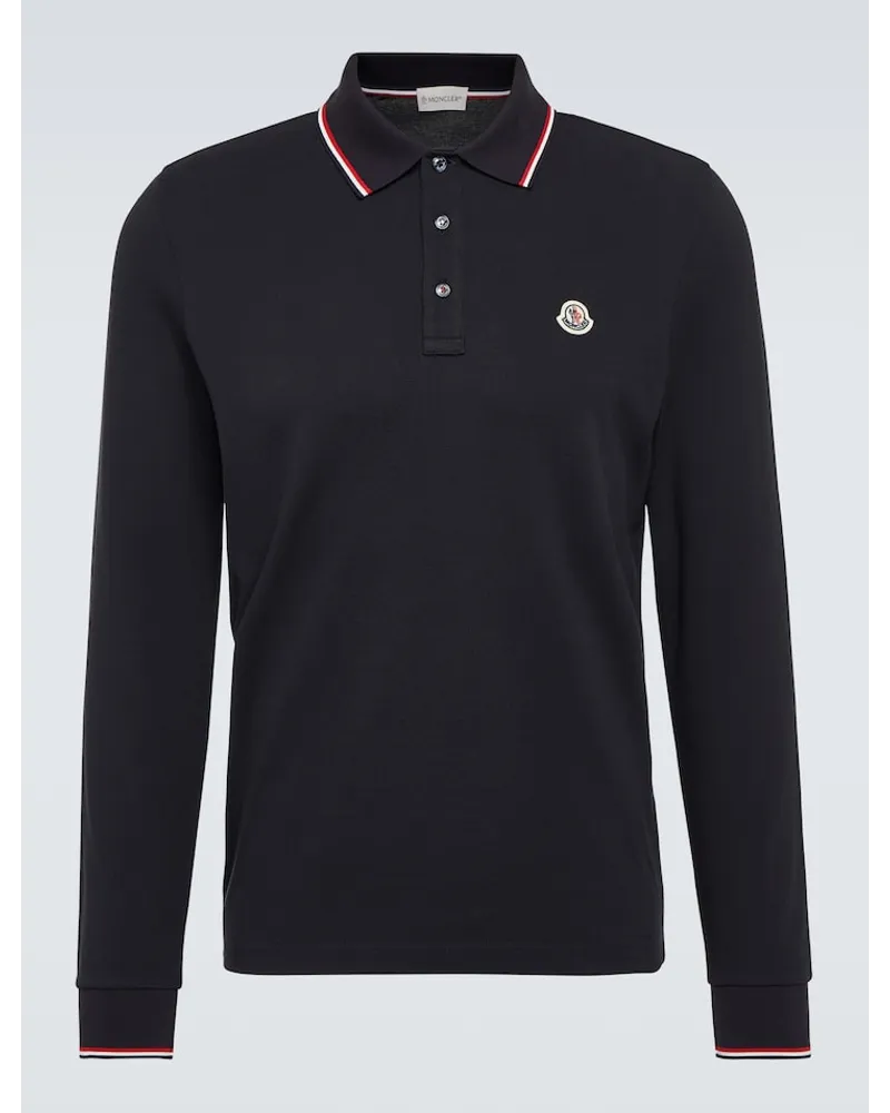 Moncler Polo in cotone Blu