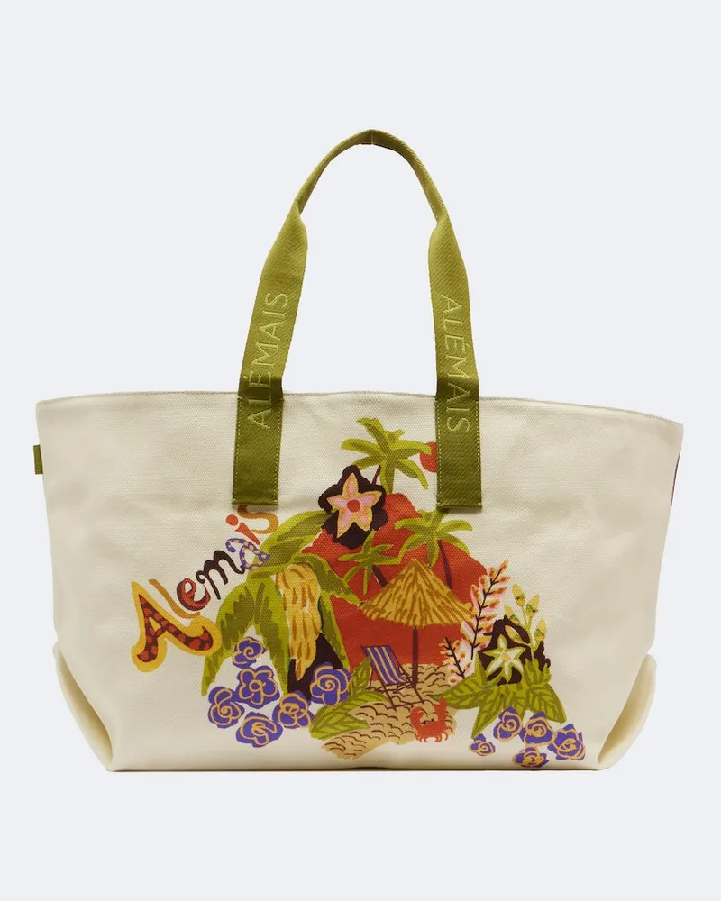 ALEMAIS Alémais Shopper Island Cove in canvas di cotone Multicolore