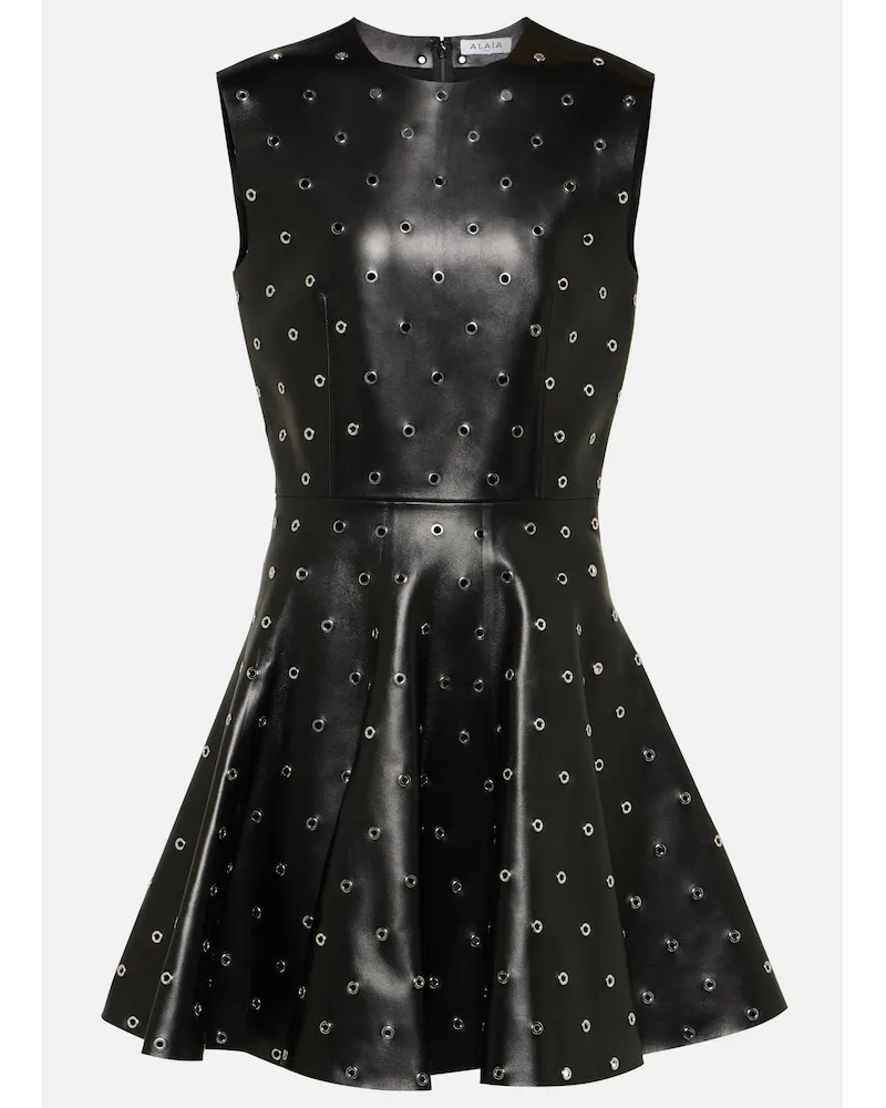 Alaïa AlaÃ¯a Miniabito in pelle Nero