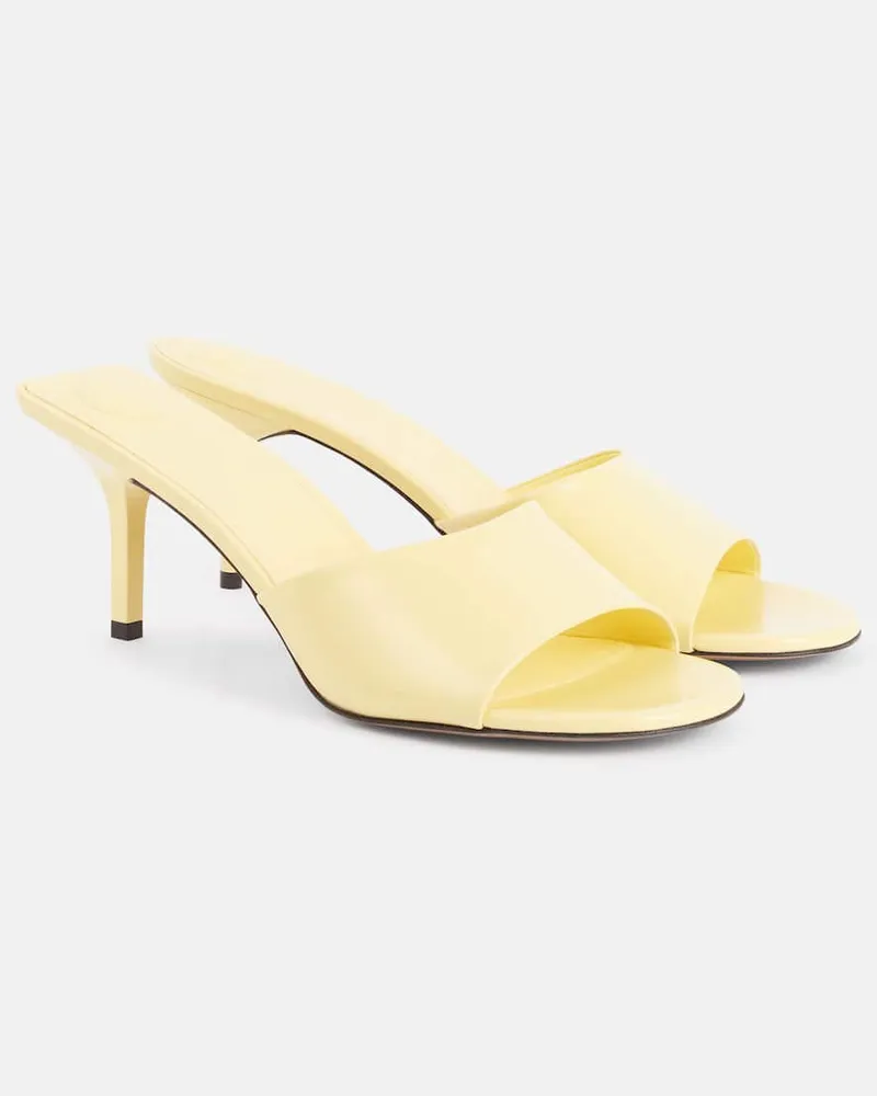 Jacquemus Mules Cubisto 70 in pelle Giallo