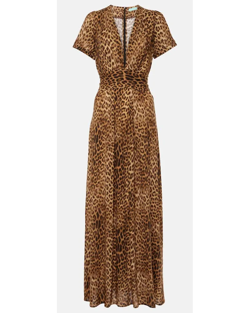 Melissa Odabash Abito lungo Lou con stampa Beige